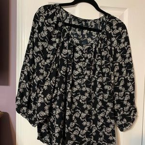 EUC black pattern shirt.